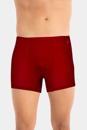 Jiber İnce Lastikli Penye Modal Boxer 286 Bordo resmi