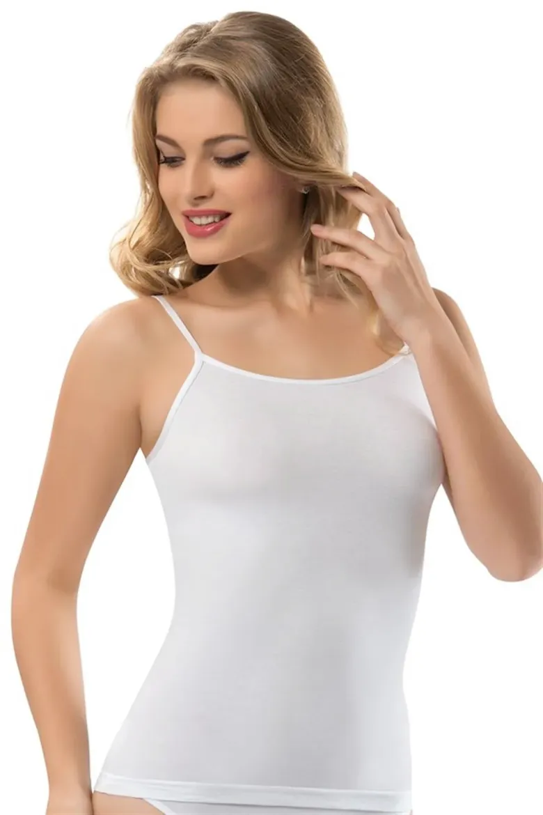 Erdem Ayarlanabilir İp Askılı Atlet 2115 Beyaz resmi