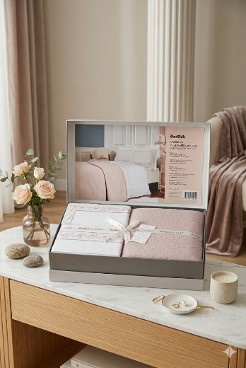 Özdilek Camilia Gelin Seti Pudra resmi