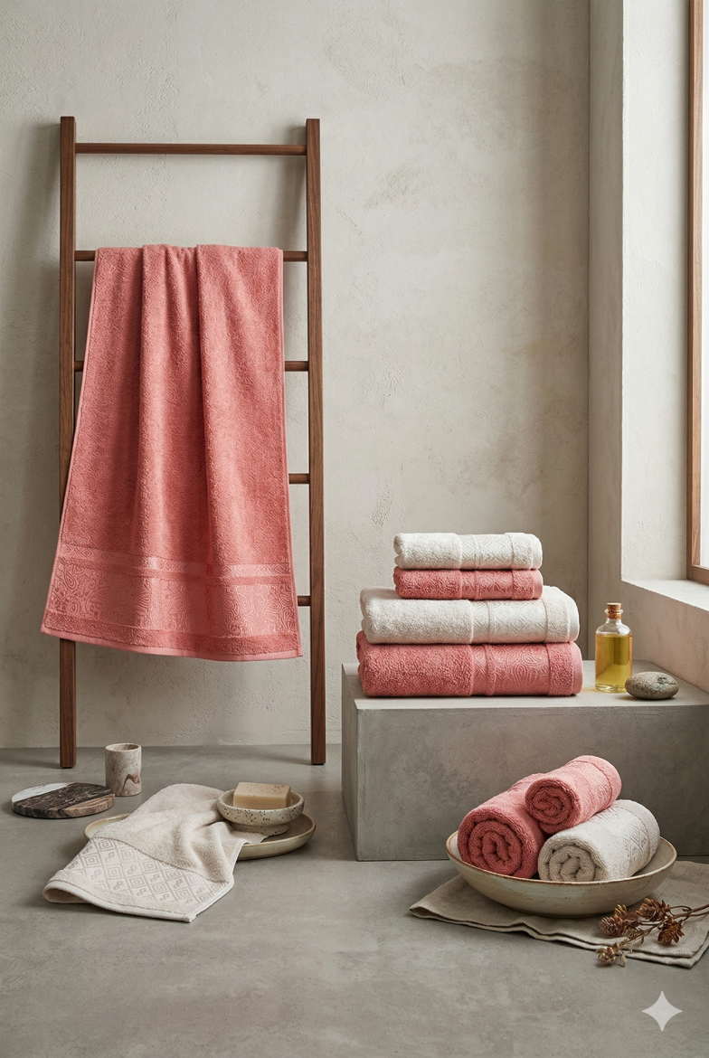 Özdilek Dory Hamam Takımı Kremit-Bej resmi