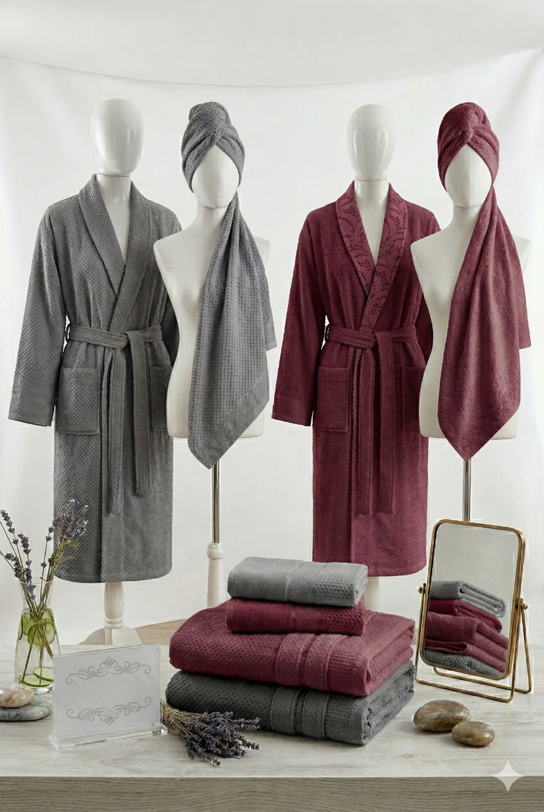 Özdilek Ditsy Aile Seti Mürdüm-Antrasit resmi